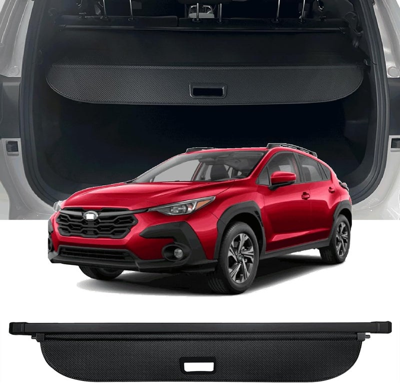 AQAE Cargo Cover Fit for 2024 2025 2026 Subaru Crosstrek/Impreza Hatchback Accessories Retractable Rear Trunk Cover Trunk Security Cover Shielding Shade Crosstrek Impreza Hatchback Cargo Cover - Image 1